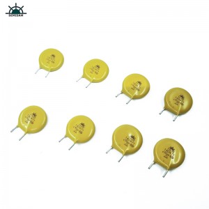 manufacturer china existed products, yellow cut short kink MOV resistor14mm 14D471 470V varistor mov