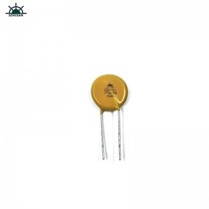China ODM electronics components , yellow MOV 20mm HVR20D681K zinc Oxide Varistor for power supply equipment